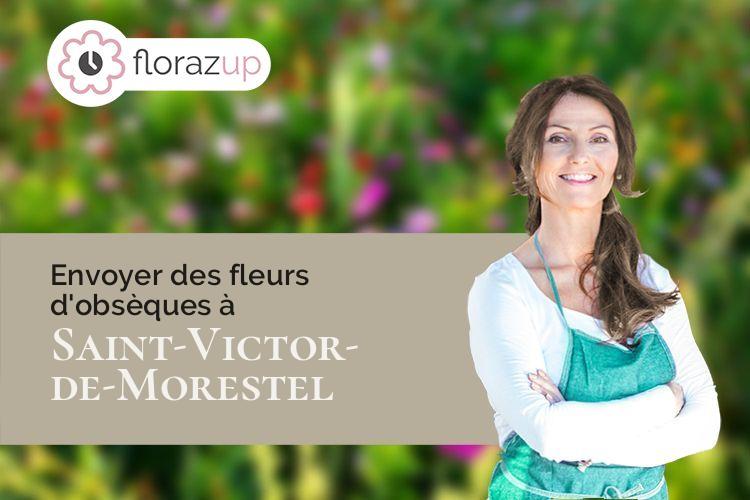 compositions de fleurs pour des funérailles à Saint-Victor-de-Morestel (Isère/38510)