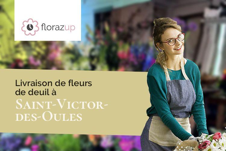 coupes de fleurs pour des obsèques à Saint-Victor-des-Oules (Gard/30700)
