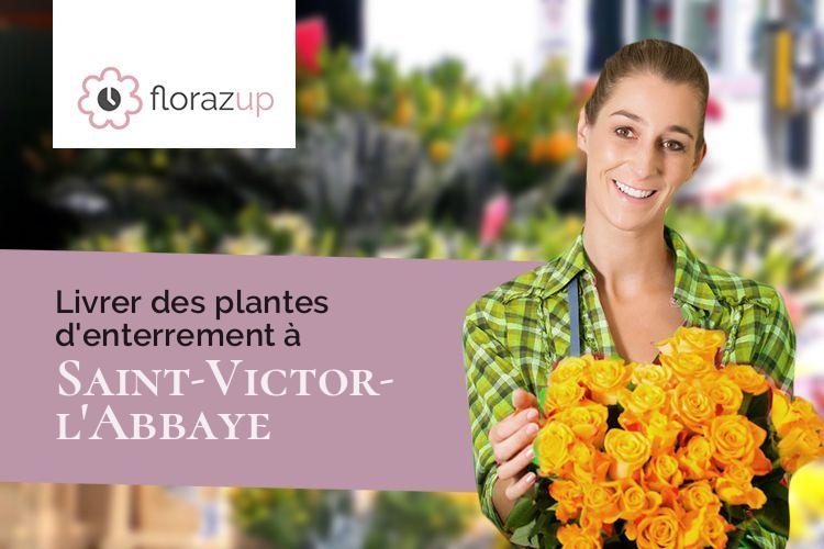 créations de fleurs pour une crémation à Saint-Victor-l'Abbaye (Seine-Maritime/76890)