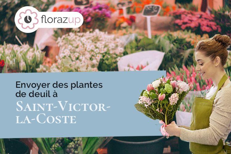 créations de fleurs pour des obsèques à Saint-Victor-la-Coste (Gard/30290)