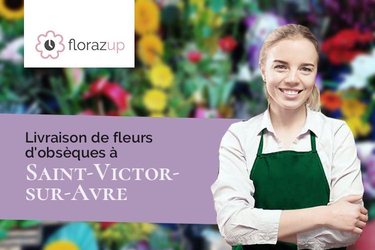 gerbes de fleurs pour un enterrement à Saint-Victor-sur-Avre (Eure/27130)