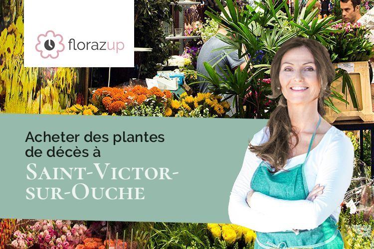 créations florales pour des funérailles à Saint-Victor-sur-Ouche (Côte-d'Or/21410)