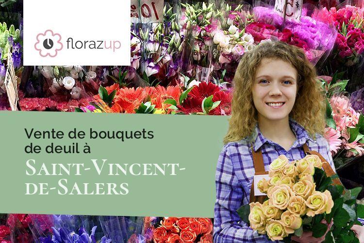 compositions florales pour un décès à Saint-Vincent-de-Salers (Cantal/15380)