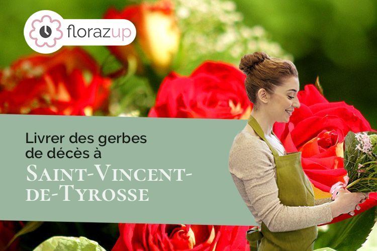 coupes de fleurs pour des obsèques à Saint-Vincent-de-Tyrosse (Landes/40230)