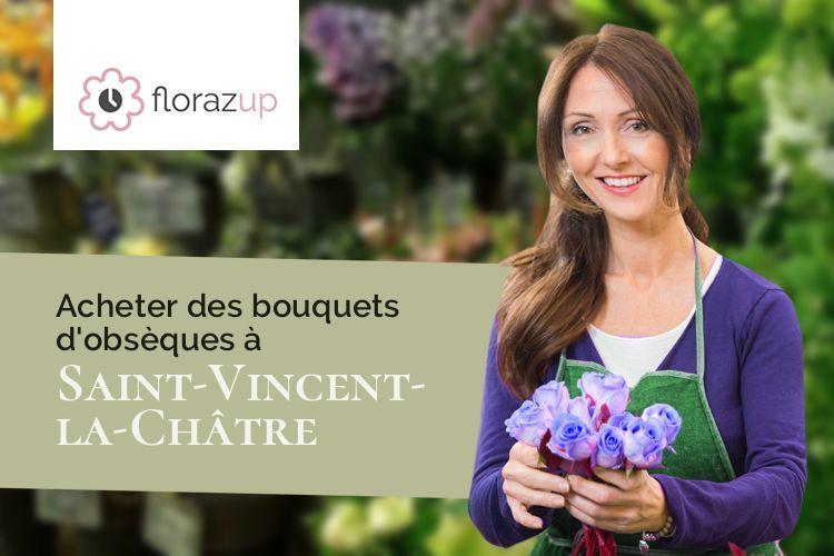 compositions florales pour un deuil à Saint-Vincent-la-Châtre (Deux-Sèvres/79500)