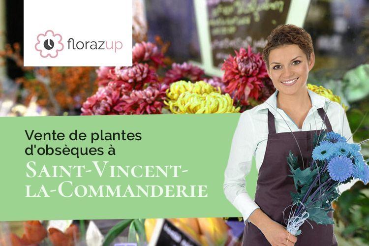 bouquets de fleurs pour des obsèques à Saint-Vincent-la-Commanderie (Drôme/26300)