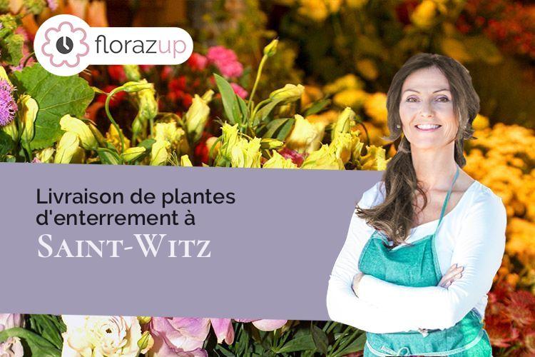 fleurs deuil pour un enterrement à Saint-Witz (Val-d'Oise/95470)