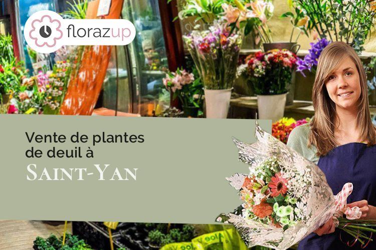 couronnes florales pour un décès à Saint-Yan (Saône-et-Loire/71600)