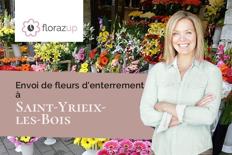 couronnes florales pour des funérailles à Saint-Yrieix-les-Bois (Creuse/23150)