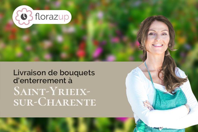 couronnes florales pour des funérailles à Saint-Yrieix-sur-Charente (Charente/16710)