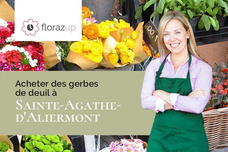 compositions de fleurs pour un décès à Sainte-Agathe-d'Aliermont (Seine-Maritime/76660)