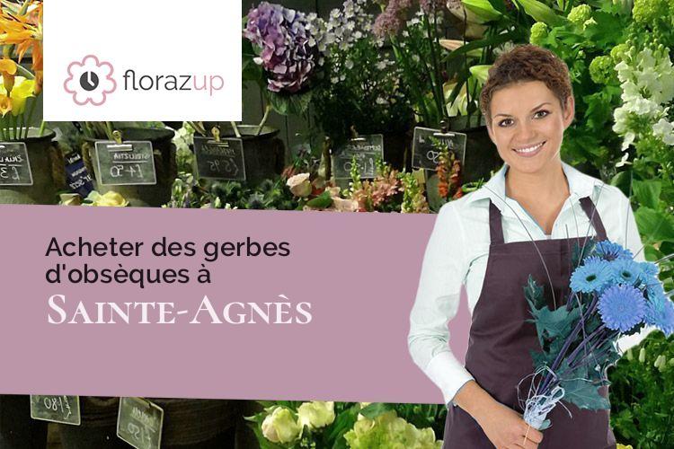compositions de fleurs pour des funérailles à Sainte-Agnès (Isère/38190)