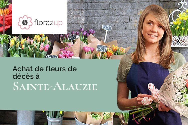 compositions florales pour un deuil à Sainte-Alauzie (Lot/46170)