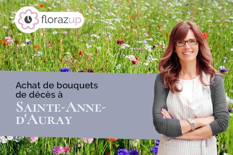 bouquets de fleurs pour des funérailles à Sainte-Anne-d'Auray (Morbihan/56400)