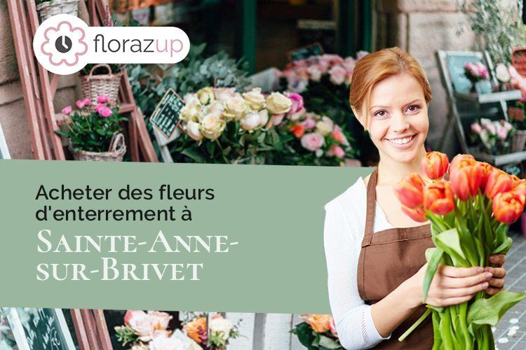 couronnes de fleurs pour des funérailles à Sainte-Anne-sur-Brivet (Loire-Atlantique/44160)