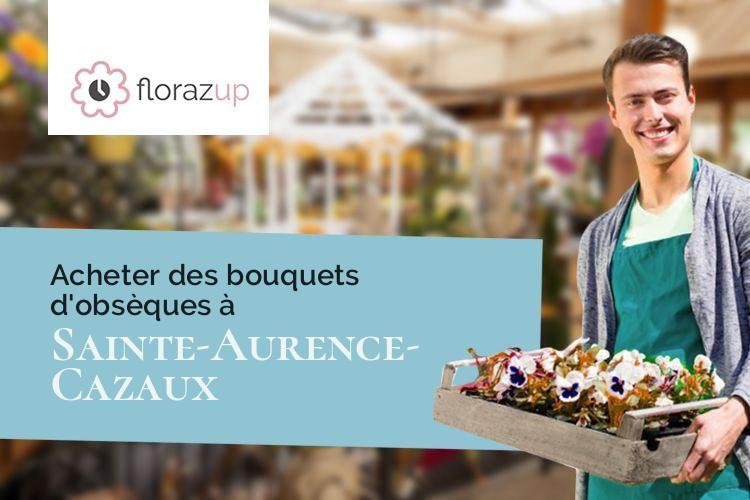 couronnes florales pour un enterrement à Sainte-Aurence-Cazaux (Gers/32300)
