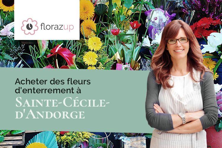 bouquets de fleurs pour un deuil à Sainte-Cécile-d'Andorge (Gard/30110)
