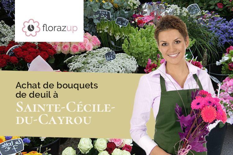 couronnes florales pour des funérailles à Sainte-Cécile-du-Cayrou (Tarn/81140)