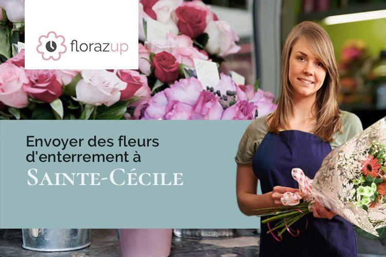 gerbes de fleurs pour des funérailles à Sainte-Cécile (Indre/36210)