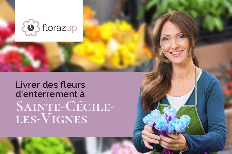 plantes pour un deuil à Sainte-Cécile-les-Vignes (Vaucluse/84290)