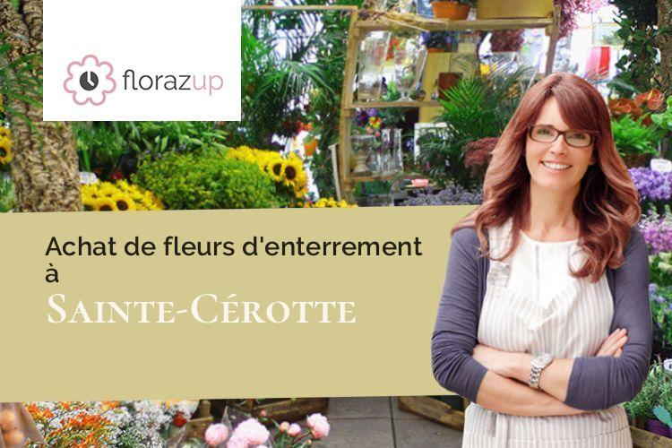 compositions de fleurs pour un deuil à Sainte-Cérotte (Sarthe/72120)