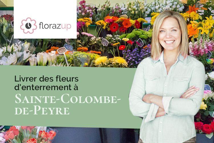 coupes de fleurs pour une crémation à Sainte-Colombe-de-Peyre (Lozère/48130)