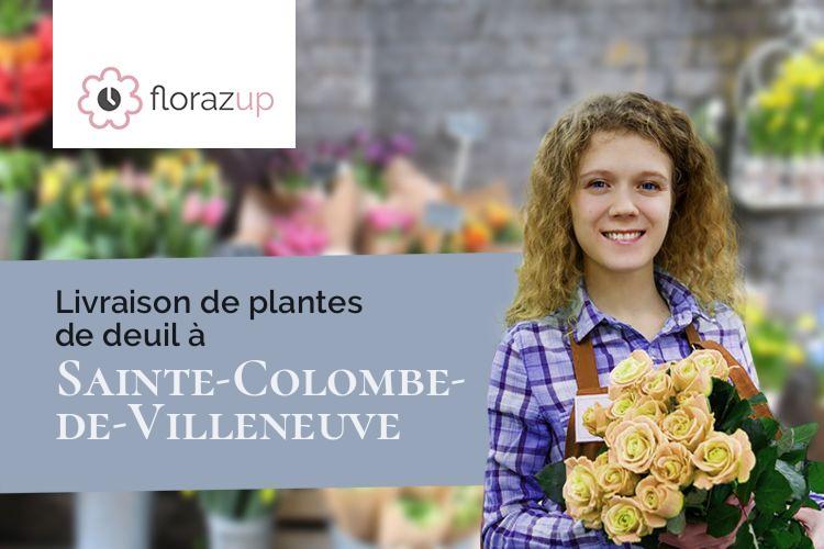 coeurs de fleurs pour des obsèques à Sainte-Colombe-de-Villeneuve (Lot-et-Garonne/47300)