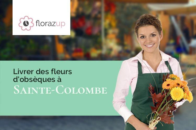 coeurs de fleurs pour un décès à Sainte-Colombe (Ille-et-Vilaine/35134)