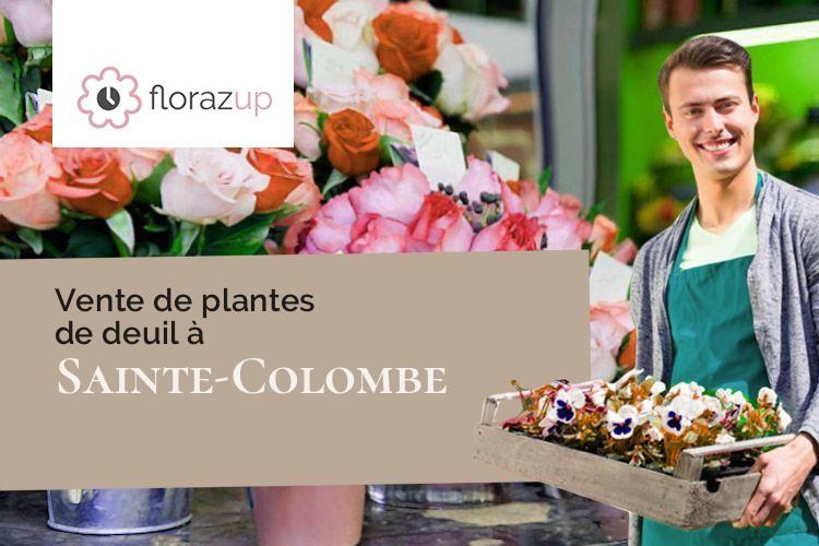 créations florales pour un deuil à Sainte-Colombe (Landes/40700)