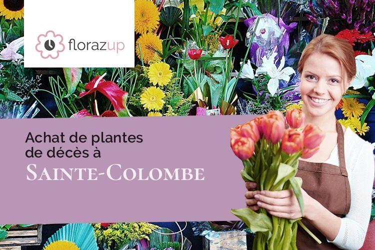 compositions de fleurs pour un enterrement à Sainte-Colombe (Lot/46120)