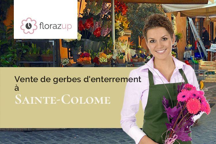 couronnes florales pour un deuil à Sainte-Colome (Pyrénées-Atlantiques/64260)