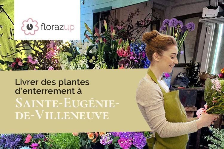 couronnes florales pour des funérailles à Sainte-Eugénie-de-Villeneuve (Haute-Loire/43230)