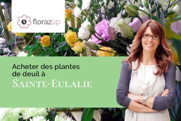 créations florales pour un enterrement à Sainte-Eulalie (Cantal/15140)