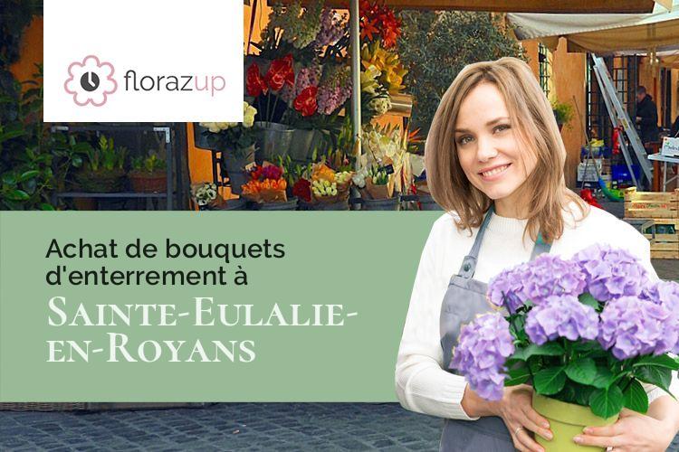 bouquets de fleurs pour un deuil à Sainte-Eulalie-en-Royans (Drôme/26190)