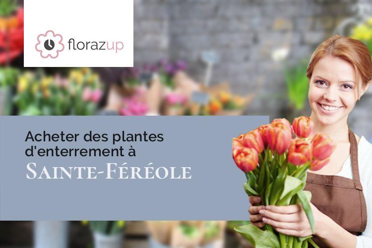 gerbes de fleurs pour des obsèques à Sainte-Féréole (Corrèze/19270)