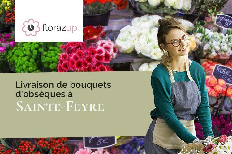 bouquets de fleurs pour un décès à Sainte-Feyre (Creuse/23000)
