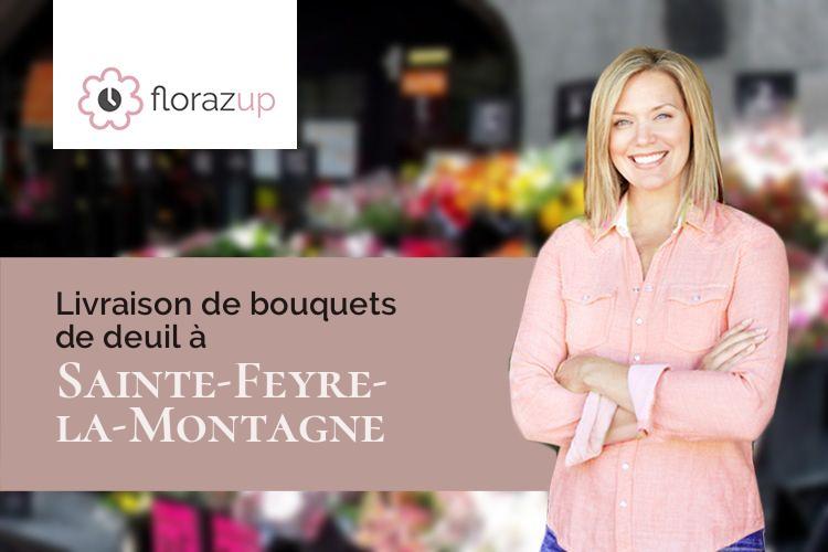 créations florales pour un décès à Sainte-Feyre-la-Montagne (Creuse/23500)