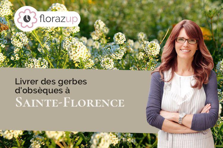 gerbes de fleurs pour un décès à Sainte-Florence (Vendée/85140)