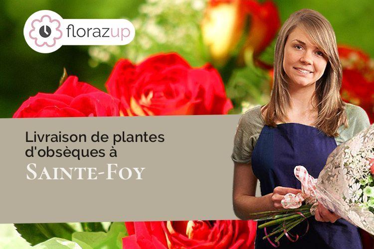 couronnes florales pour un enterrement à Sainte-Foy (Vendée/85150)