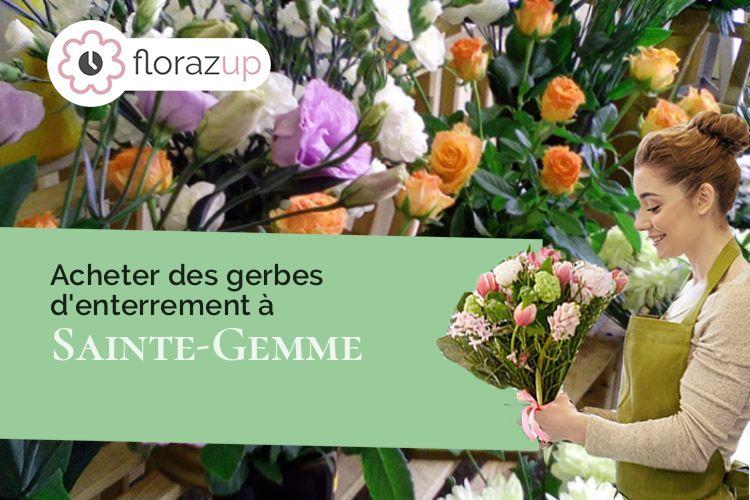 bouquets de fleurs pour une crémation à Sainte-Gemme (Charente-Maritime/17250)