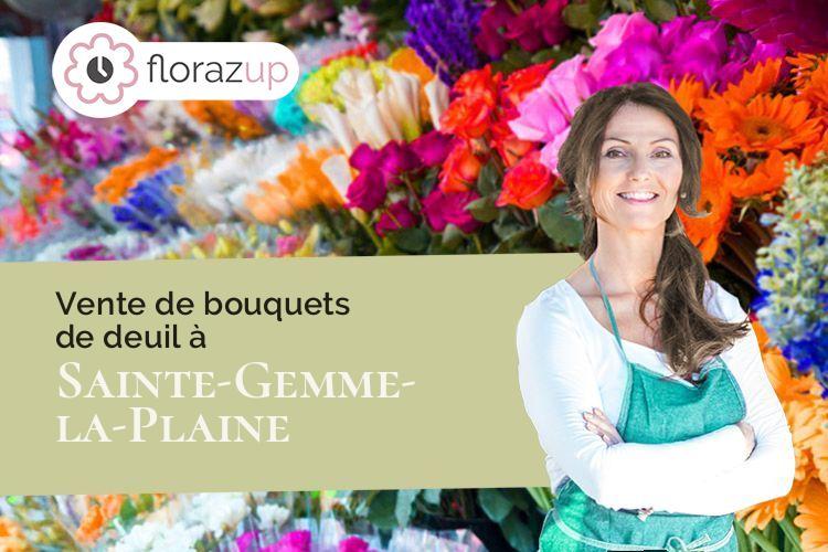 compositions florales pour une crémation à Sainte-Gemme-la-Plaine (Vendée/85400)