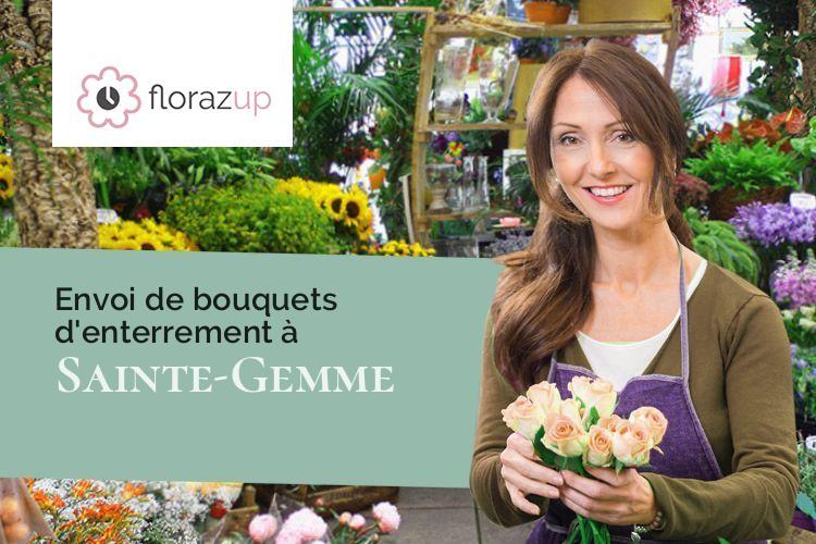 couronnes florales pour une crémation à Sainte-Gemme (Marne/51700)