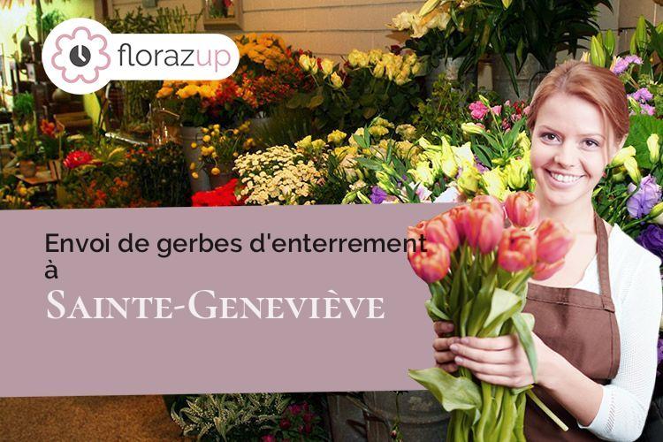 coeur de fleurs pour un enterrement à Sainte-Geneviève (Oise/60730)