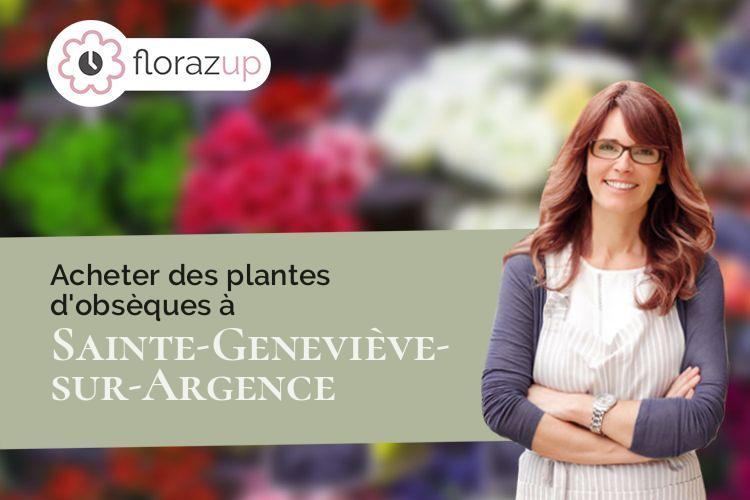 couronnes florales pour une crémation à Sainte-Geneviève-sur-Argence (Aveyron/12420)