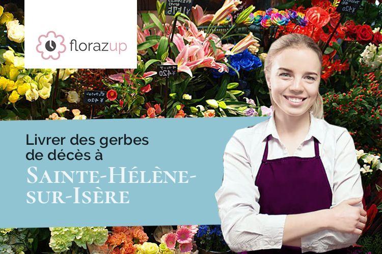 créations de fleurs pour un enterrement à Sainte-Hélène-sur-Isère (Savoie/73460)