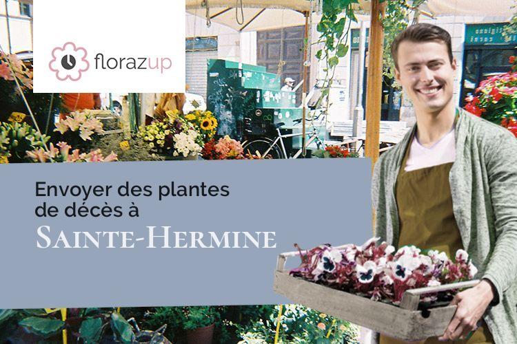 créations de fleurs pour un deuil à Sainte-Hermine (Vendée/85210)
