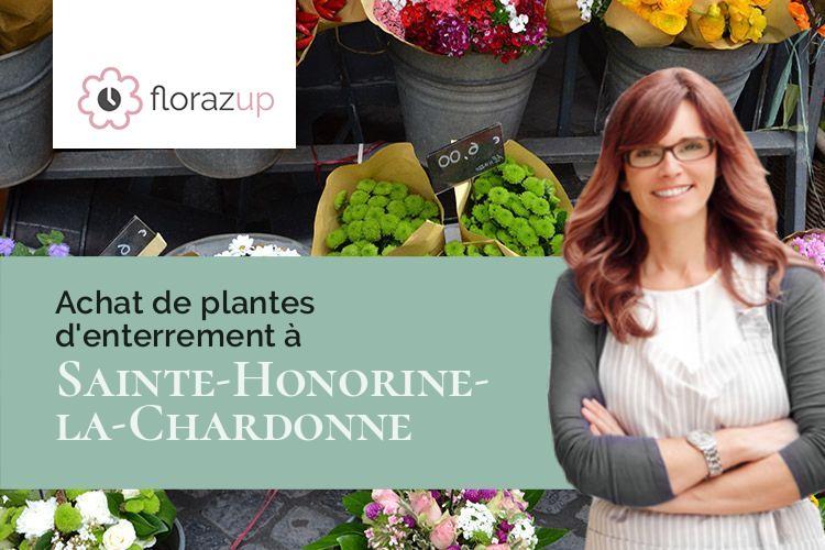 créations de fleurs pour un décès à Sainte-Honorine-la-Chardonne (Orne/61430)