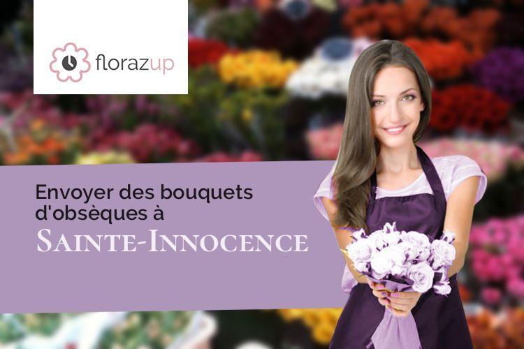 compositions florales pour des funérailles à Sainte-Innocence (Dordogne/24500)