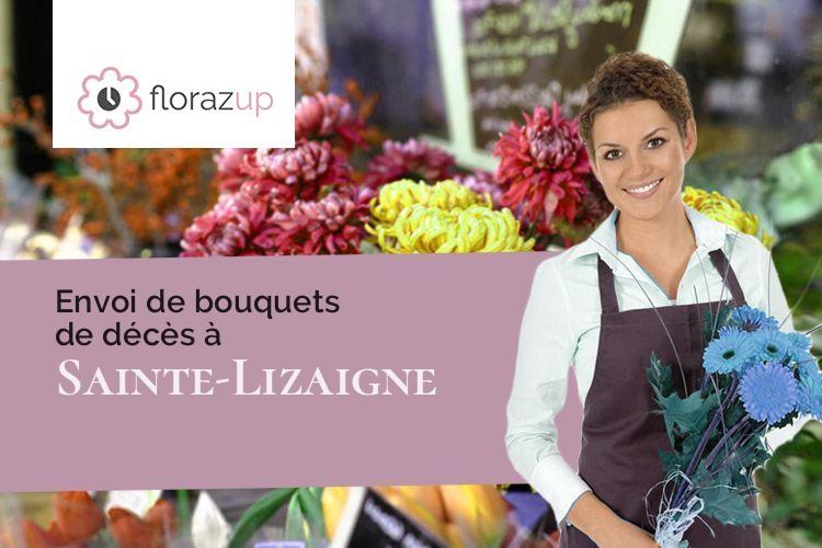 coeur de fleurs pour un décès à Sainte-Lizaigne (Indre/36260)