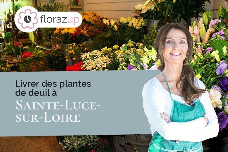 compositions florales pour des funérailles à Sainte-Luce-sur-Loire (Loire-Atlantique/44980)